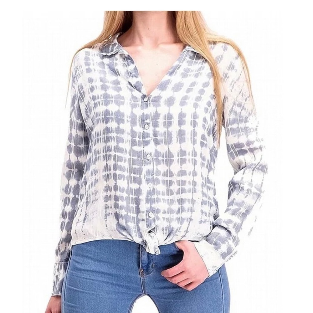 Anthropologie Cloth & Stone Robyn Tie Dye Top